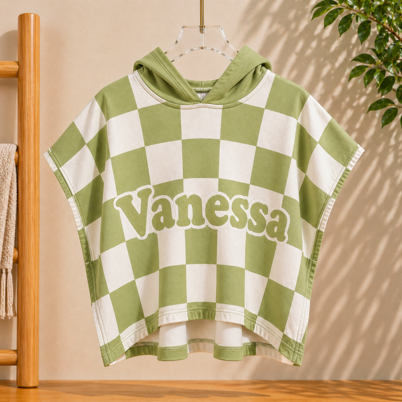 Personalized Hooded Towel – Myk og unik – Personlig badekåpe til barn