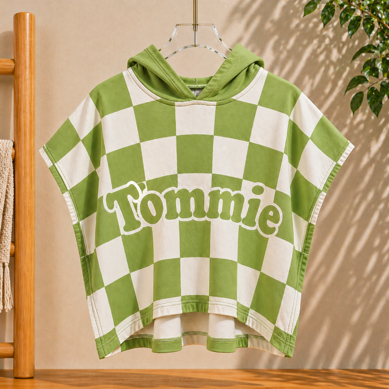Personalized Hooded Towel – Myk og unik – Personlig badekåpe til barn