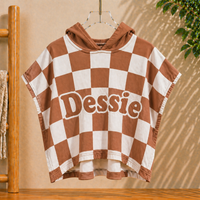 Thumbnail for Personalized Hooded Towel – Myk og unik – Personlig badekåpe til barn