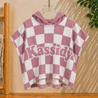 Thumbnail for Personalized Hooded Towel – Myk og unik – Personlig badekåpe til barn