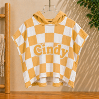 Thumbnail for Personalized Hooded Towel – Myk og unik – Personlig badekåpe til barn
