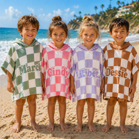 Thumbnail for Personalized Hooded Towel – Myk og unik – Personlig badekåpe til barn