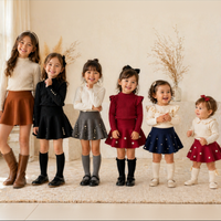 Thumbnail for Girls Knitted Skirt – Komfort og stil – Barne skjørt