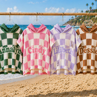 Thumbnail for Personalized Hooded Towel – Myk og unik – Personlig badekåpe til barn