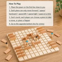 Thumbnail for Wooden Chess Puzzle Game – Strategi & tenkning – Brettspill