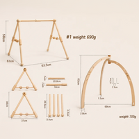 Thumbnail for Wooden Baby Rattle Toy – Sansestimulerende og trygt – Baby Gym