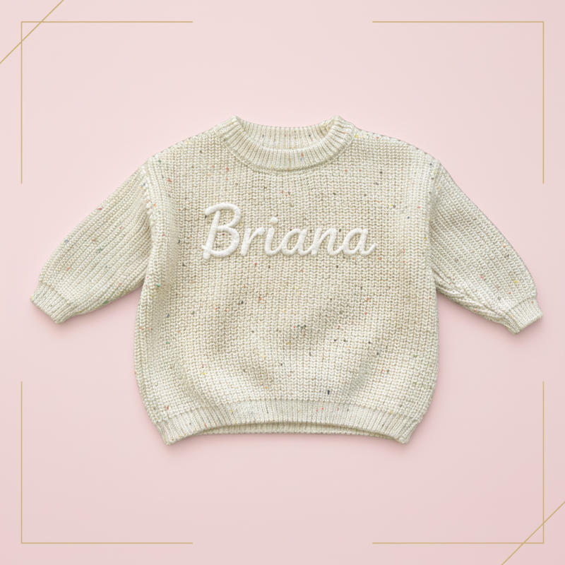 Personalized Baby Sweater – Unik og kjærlig – Brodert, personlig babygenser
