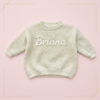 Thumbnail for Personalized Baby Sweater – Unik og kjærlig – Brodert, personlig babygenser