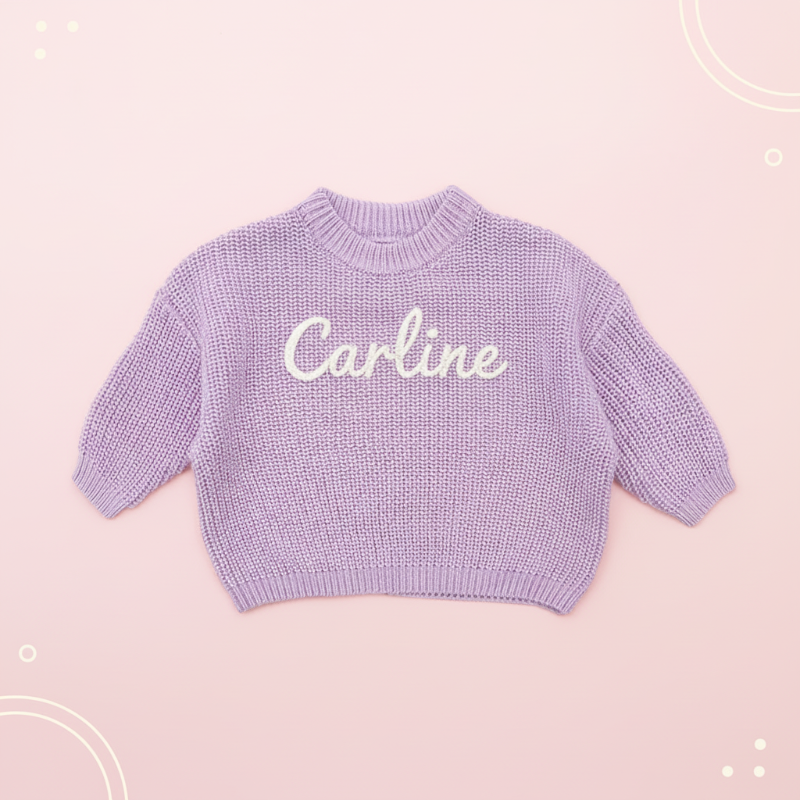 Personalized Baby Sweater – Unik og kjærlig – Brodert, personlig babygenser