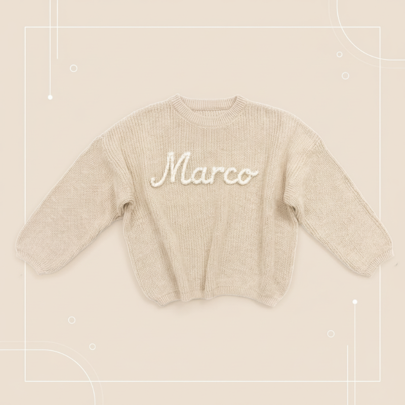 Personalized Baby Sweater – Unik og kjærlig – Brodert, personlig babygenser