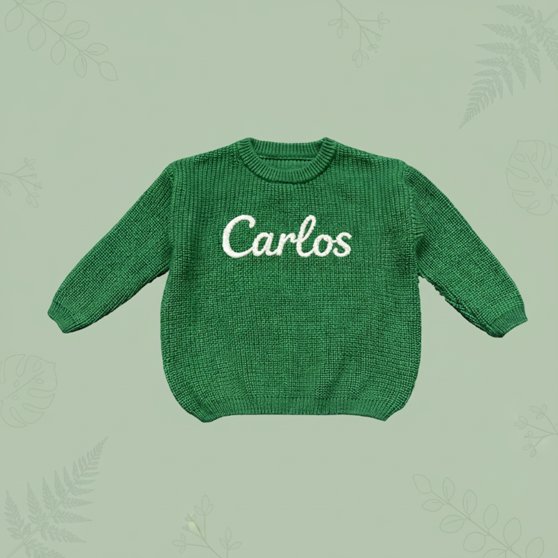 Personalized Baby Sweater – Unik og kjærlig – Brodert, personlig babygenser