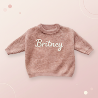Thumbnail for Personalized Baby Sweater – Unik og kjærlig – Brodert, personlig babygenser