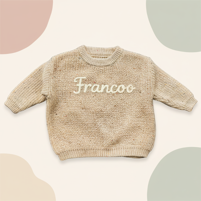 Personalized Baby Sweater – Unik og kjærlig – Brodert, personlig babygenser