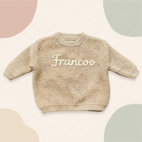 Thumbnail for Personalized Baby Sweater – Unik og kjærlig – Brodert, personlig babygenser