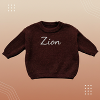 Thumbnail for Personalized Baby Sweater – Unik og kjærlig – Brodert, personlig babygenser