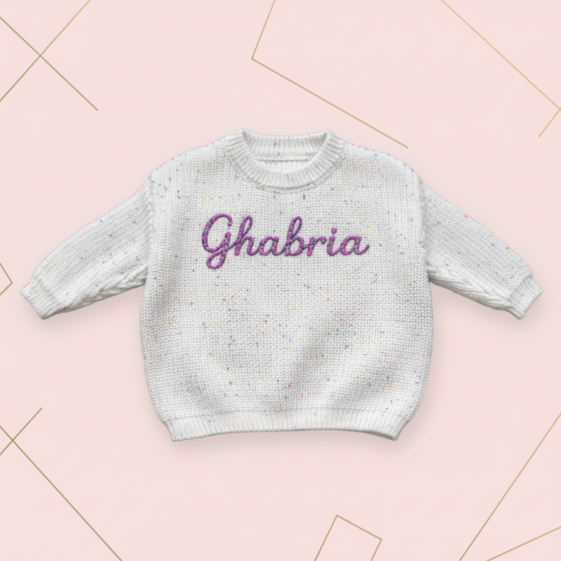 Personalized Baby Sweater – Unik og kjærlig – Brodert, personlig babygenser