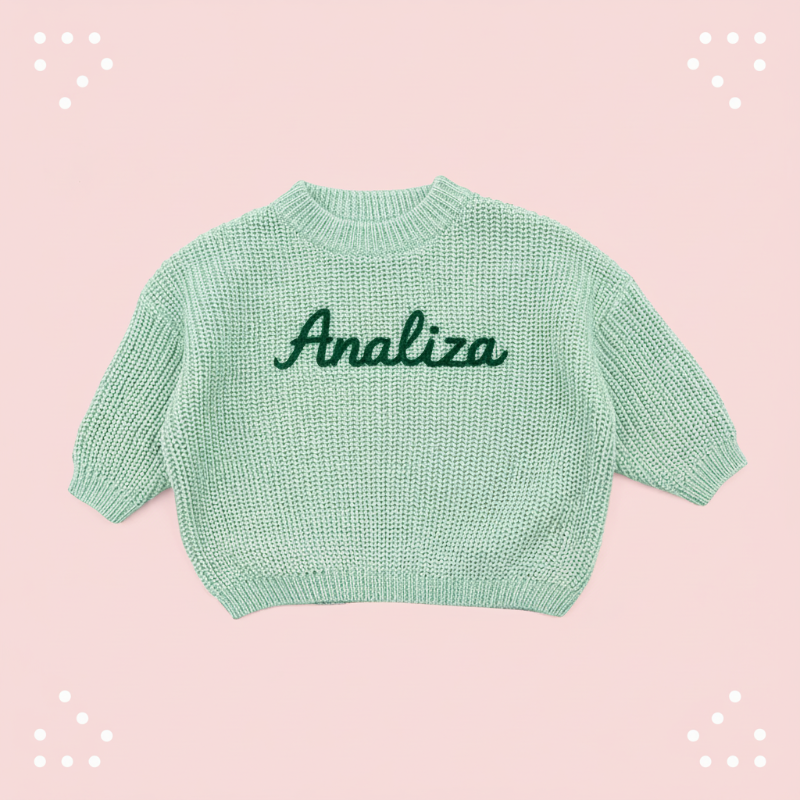 Personalized Baby Sweater – Unik og kjærlig – Brodert, personlig babygenser
