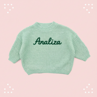 Thumbnail for Personalized Baby Sweater – Unik og kjærlig – Brodert, personlig babygenser