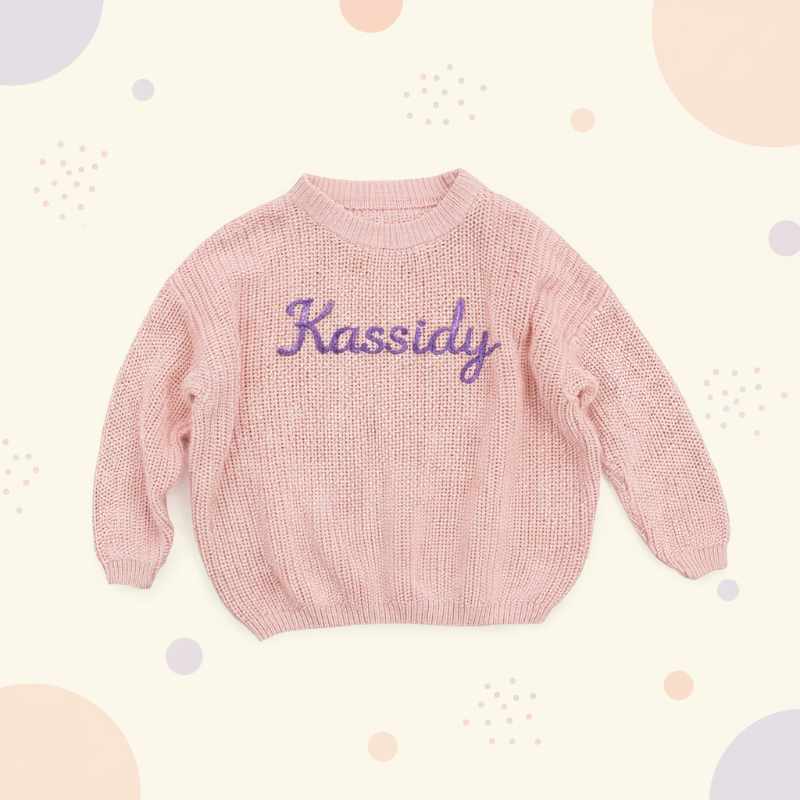 Personalized Baby Sweater – Unik og kjærlig – Brodert, personlig babygenser