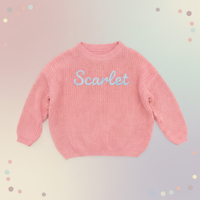 Thumbnail for Personalized Baby Sweater – Unik og kjærlig – Brodert, personlig babygenser