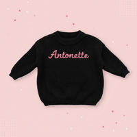 Thumbnail for Personalized Baby Sweater – Unik og kjærlig – Brodert, personlig babygenser