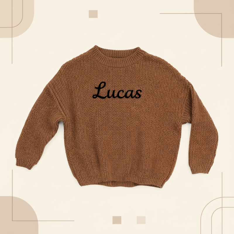 Personalized Baby Sweater – Unik og kjærlig – Brodert, personlig babygenser