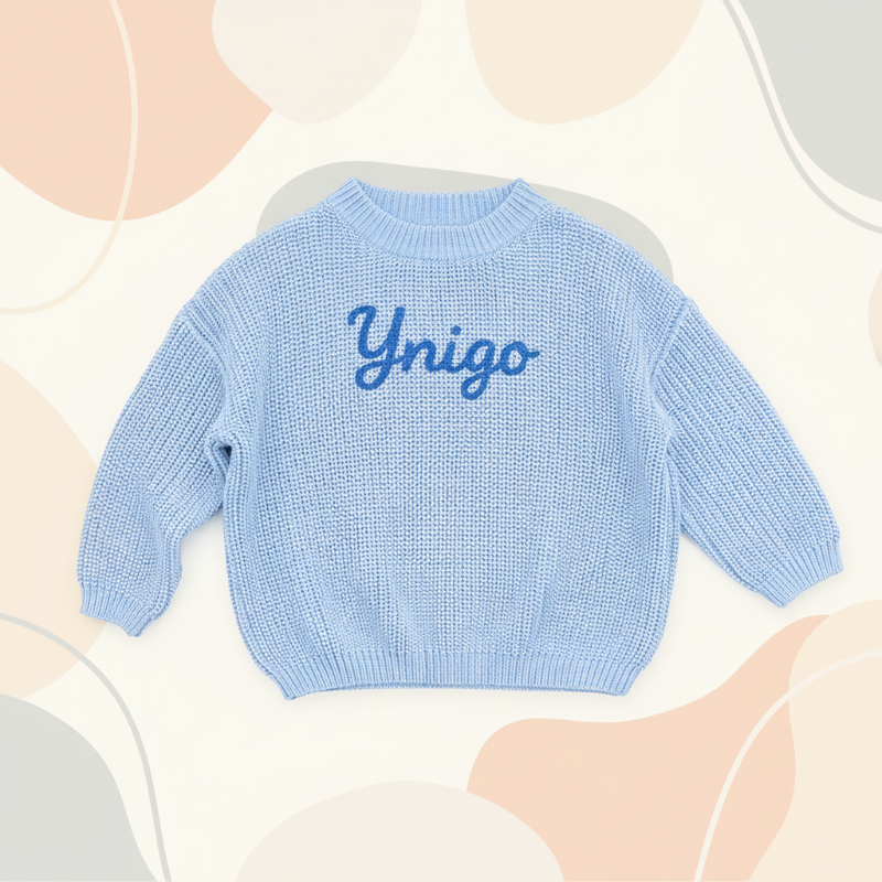 Personalized Baby Sweater – Unik og kjærlig – Brodert, personlig babygenser