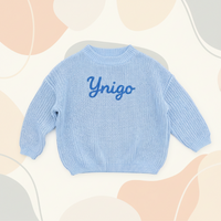 Thumbnail for Personalized Baby Sweater – Unik og kjærlig – Brodert, personlig babygenser