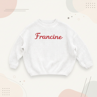 Thumbnail for Personalized Baby Sweater – Unik og kjærlig – Brodert, personlig babygenser