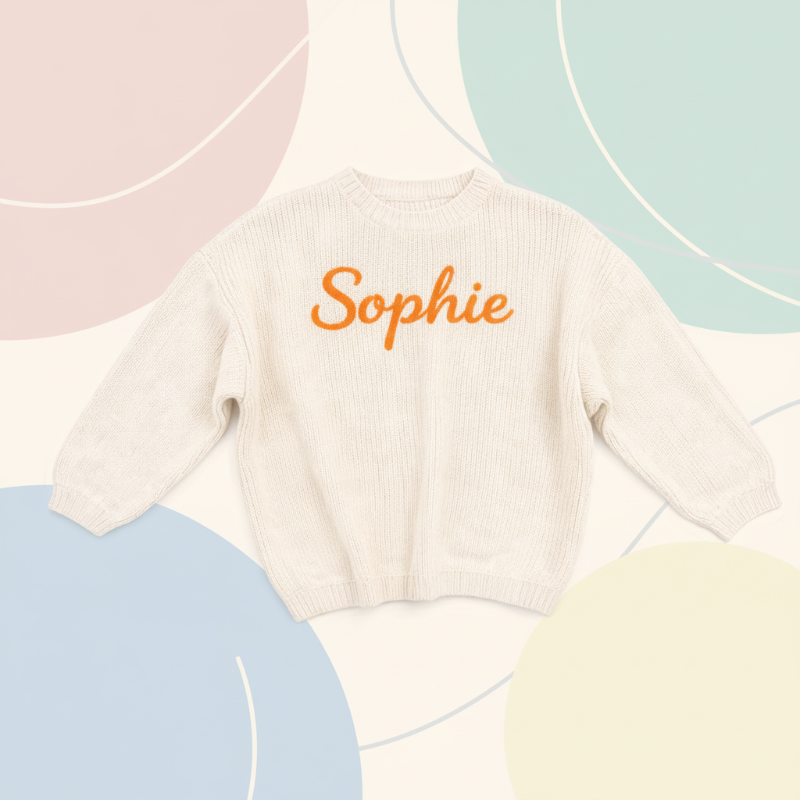 Personalized Baby Sweater – Unik og kjærlig – Brodert, personlig babygenser