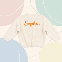 Thumbnail for Personalized Baby Sweater – Unik og kjærlig – Brodert, personlig babygenser