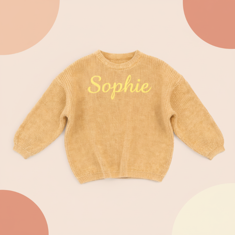Personalized Baby Sweater – Unik og kjærlig – Brodert, personlig babygenser