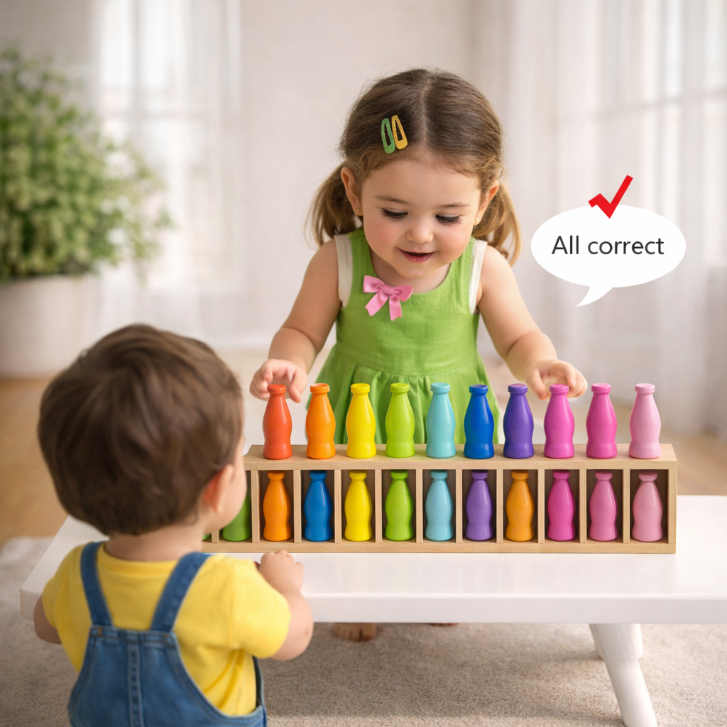 WoodenMatch – Smart og lekent – Montessori fargespill