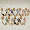 Baby Pacifier Holder – Med navn – Personlige perler av tre og silikon