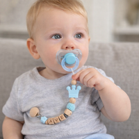 Thumbnail for Personalized Pacifier Chain – Sikker og stilig – Personlig smykkekjede til smokk