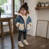 Girls Bunny Denim Coat – Varm og behagelig – Barnejakke