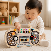 Thumbnail for Wooden Busy Board – Motorikk og interaktivitet – Aktiviteter på musikkbrettet
