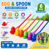 Wooden Egg Spoon Game – Motorikk og læring – Eggeløp og balansespill