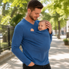 Kangaroo Pocket Shirt – Komfortabel og praktisk – T-skjorte-babysele for menn