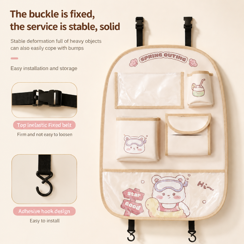 Backseat Baby Storage Bag – Praktisk og romslig – Oppbevaringsveske til bilen