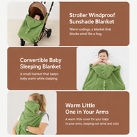 Thumbnail for Dinosaur Baby Carrier Cover – Varmt og behagelig – Dino Baby-teppe