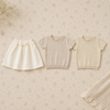 Bella Knit Top & Skirt – Lett og luftig – Strikket sommersett til barn