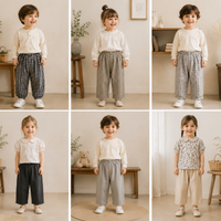 Thumbnail for Plaid Cotton Pants – Luftig og pustende – Uformelle bukser i ballong-/haremstil
