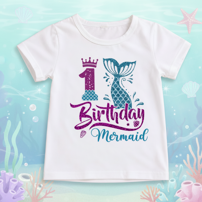 Birthday Graphic Tee – Søt og luftig – bursdags-T-skjorte for barn
