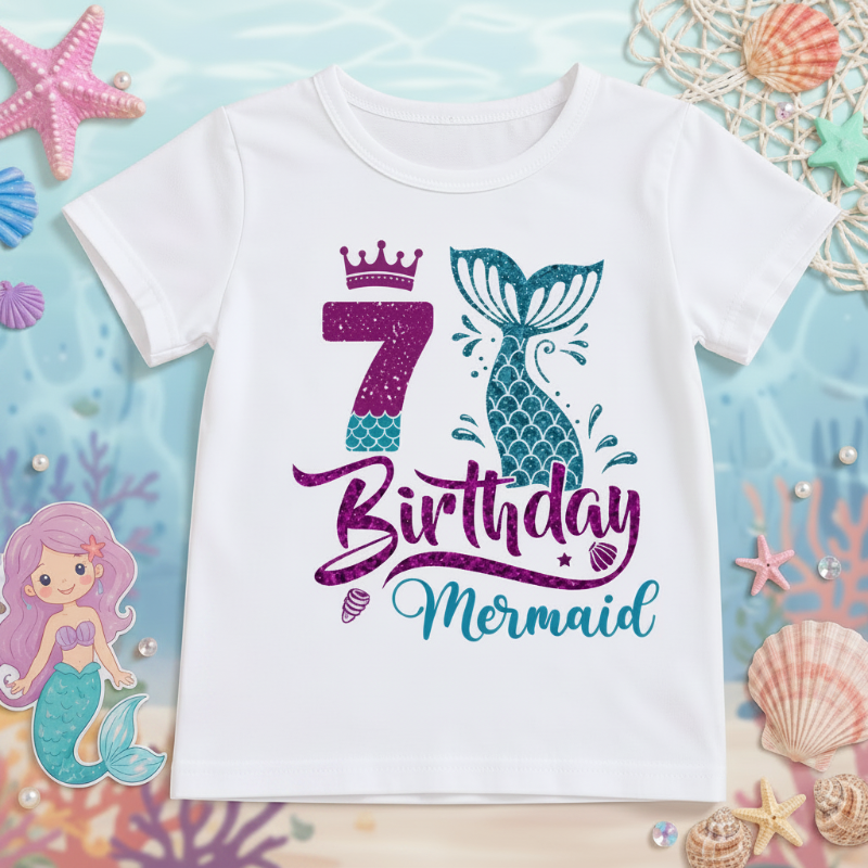 Birthday Graphic Tee – Søt og luftig – bursdags-T-skjorte for barn