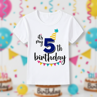 Thumbnail for Birthday Graphic Tee – Søt og luftig – bursdags-T-skjorte for barn