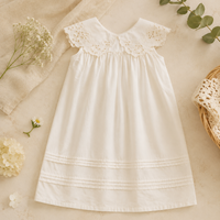 Thumbnail for Sleeveless Dress – Elegant og komfortabel – kjole med blonderkrage