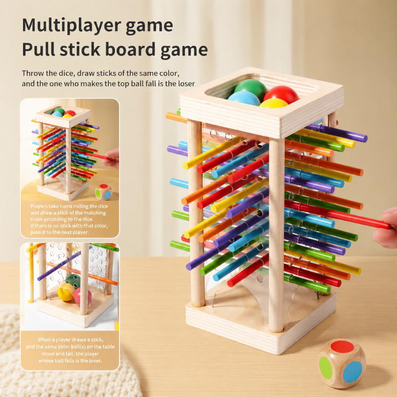 Wooden Stick Battle Game – Tenkning & Interaktivt – Strategisk brettspill
