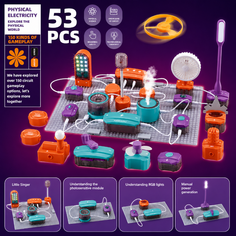 STEM Electronic Building Kit – Lærerikt og teknisk – Eksperiment sett for kretsløp
