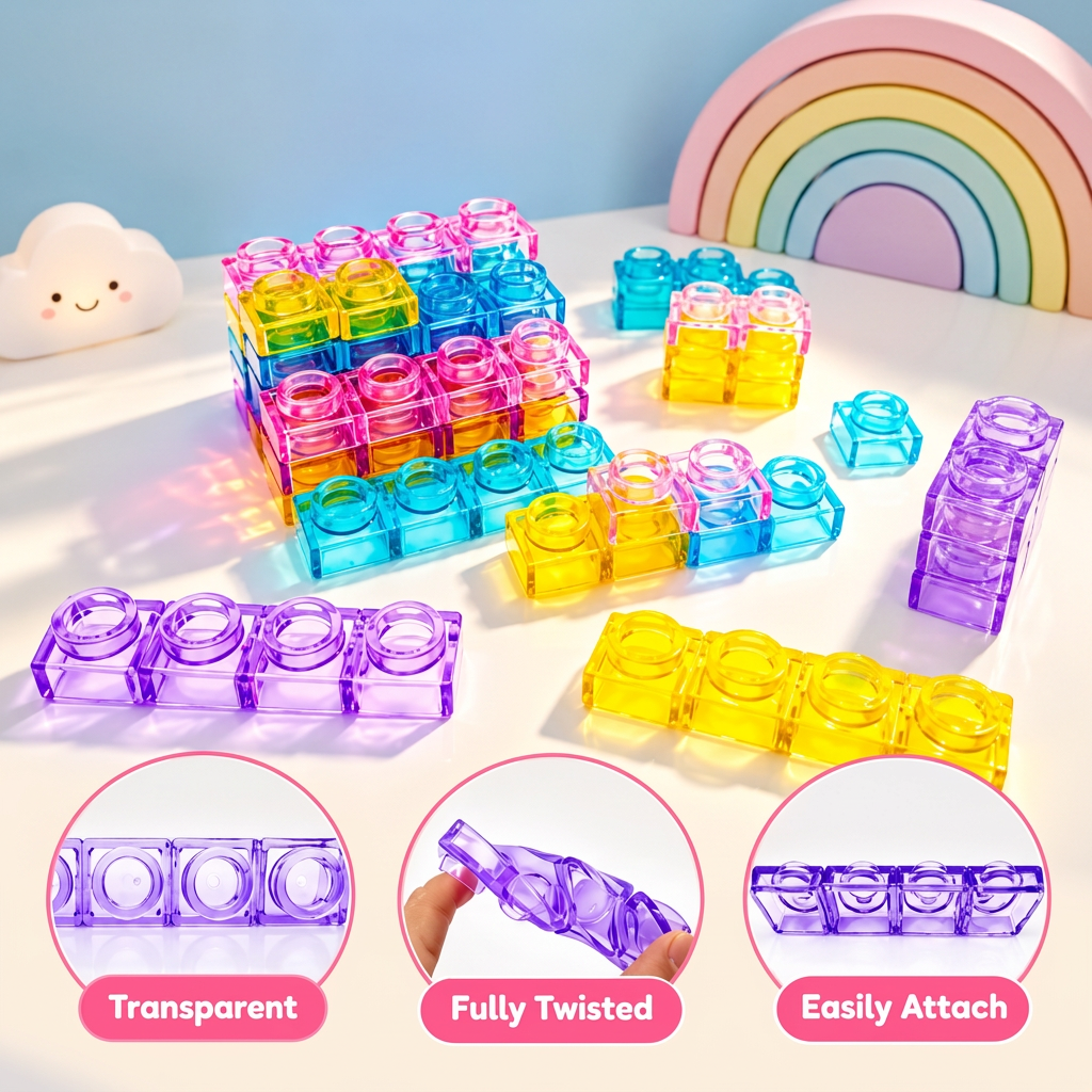 JellyBuild – Mykt & kreativt – Fleksible gelé-byggeklosser